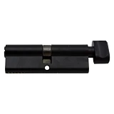 Секрет YU-TL цинк ZN/BR 90 mat black 45/45T ключ/поворот 5 ключей матовый черный