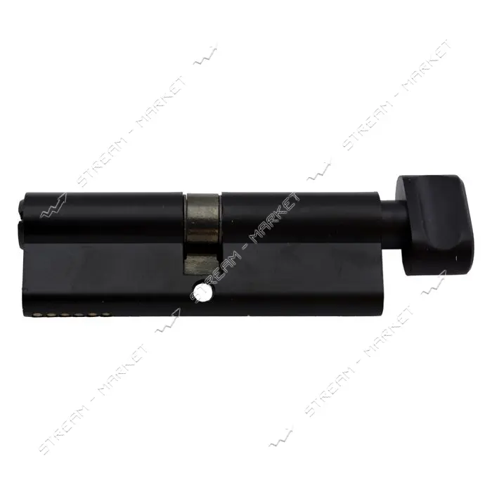 Секрет YU-TL цинк ZN/BR 90 mat black 45/45T ключ/поворот 5 ключей матовый черный