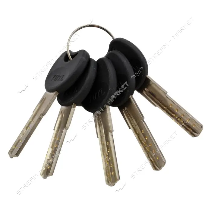 Секрет YU-TL цинк ZN/BR 90 mat black 45/45T ключ/поворот 5 ключей матовый черный
