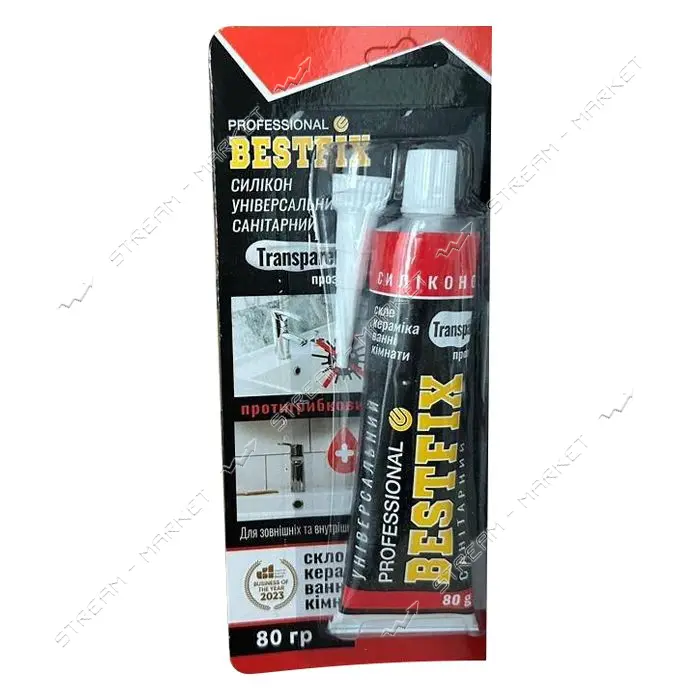 Силикон Bestfix универсальный санитарный 80г белый