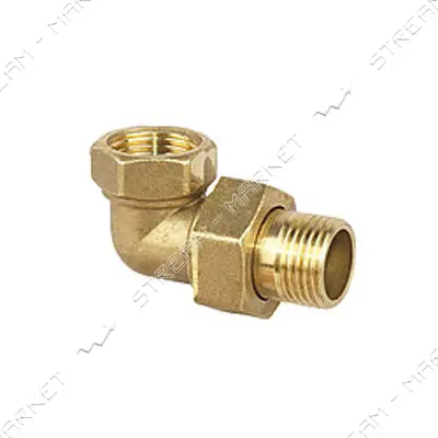 Сгон американка латунная 1/2" N0781.3 угловая                                                       