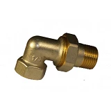Сгон американка латунная 3/4" N0781.з угловая никелированная