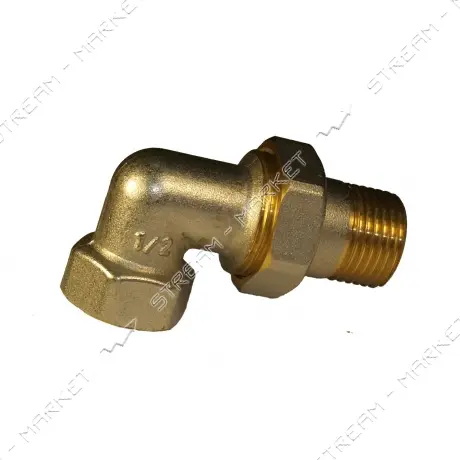 Сгон американка латунная 3/4" N0781.з угловая никелированная