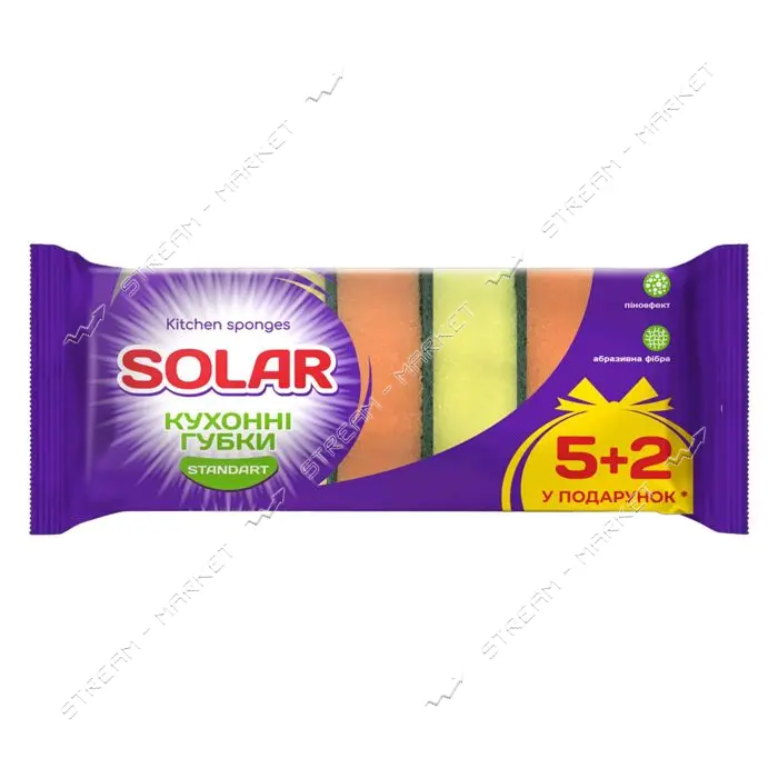 Губки кухонные Solar Standard 7шт