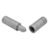 Петля гаражная d26 l125 мм точеная 2К c завальцованным шариком 2шт