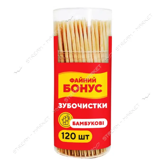 Зубочистки бамбуковые Файний бонус 120шт