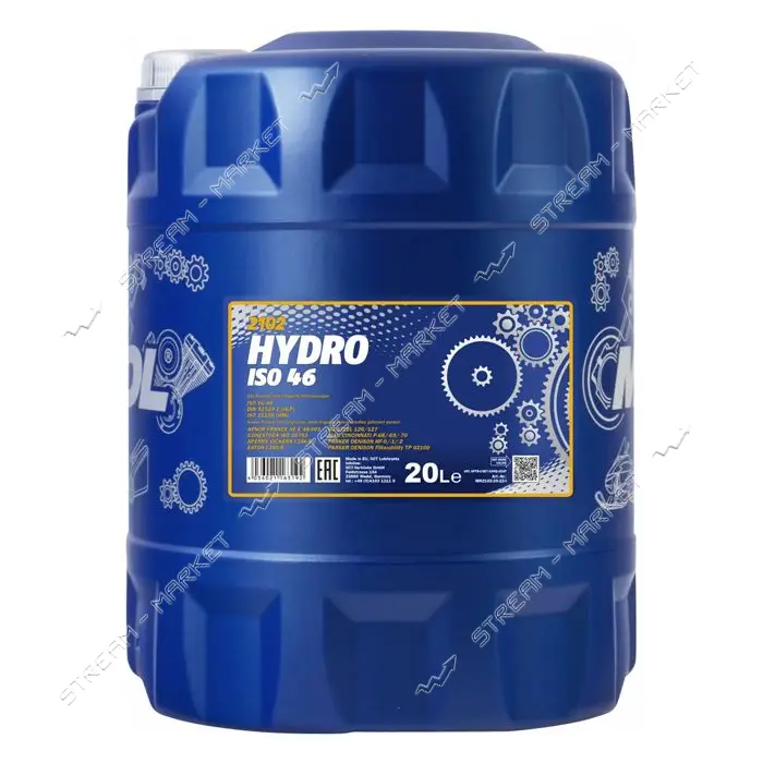 Масло гидравлическое Mannol Hydro 46 20л                                                            