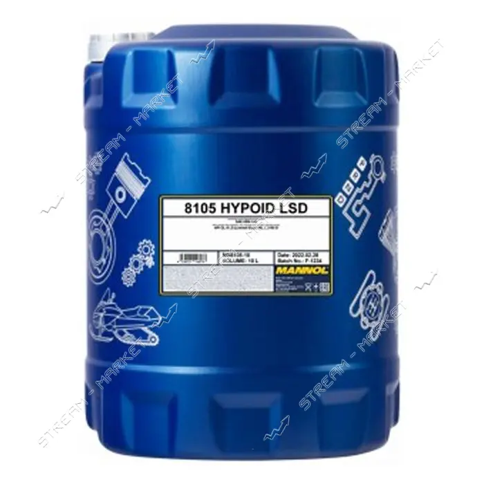 Масло трансмиссионное Mannol Hypoid LSD 85W-140 GL-5 10л                                            