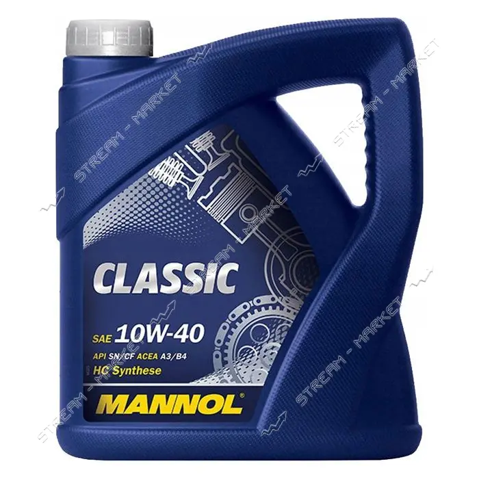 Масло моторное Mannol CLASSIC 10w-40 SN/SM/CF 4л                                                    