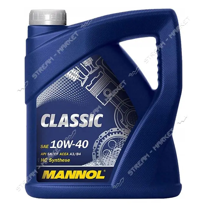 Масло моторное Mannol CLASSIC 10w-40 SN/SM/CF 5л                                                    