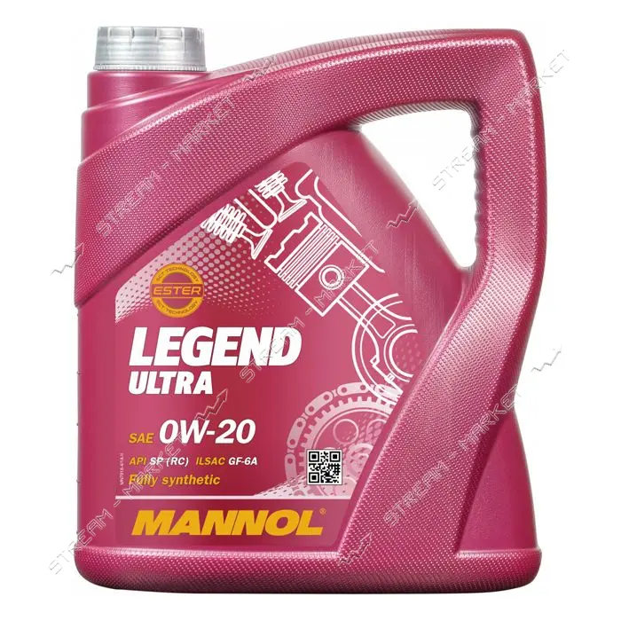 Масло моторное Mannol Legend Ultra 0W-20 SP RC 4л