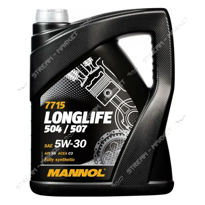 Масло моторное Mannol Longlife 504/507 5W-30 4л