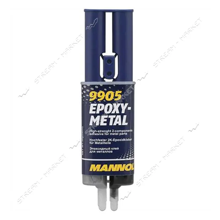 Клей двухкомпонентный Mannol для металлических изделий Epoxi-Metall 30г