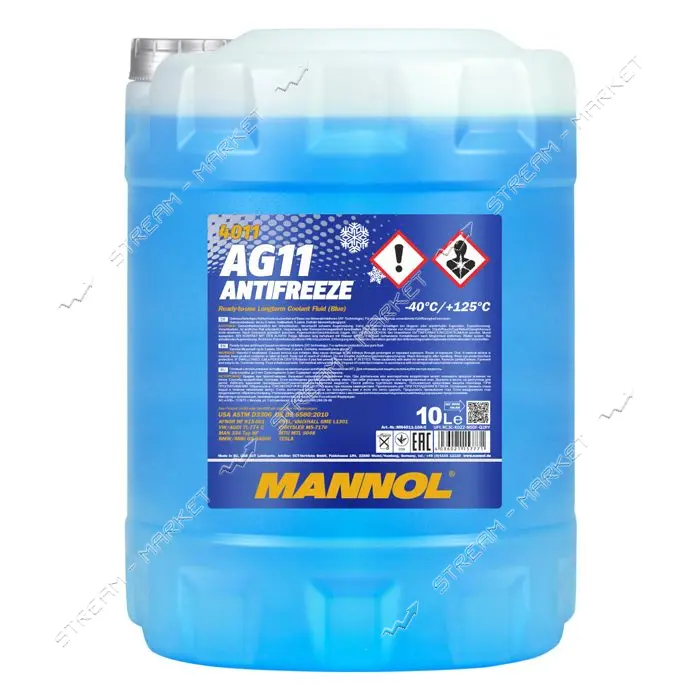 Антифриз Mannol MN Antifreeze AG 11 -40 Longterm 10л синий                                          