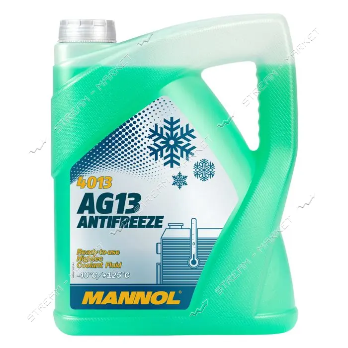 Антифриз Mannol MN Antifreeze AG 13 -40 Hightec 5л зеленый                                          