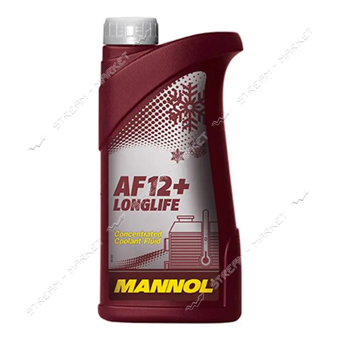 Концентрат антифриза Mannol MN Antifreeze AF 12 плюс Longlife 1л красный                            