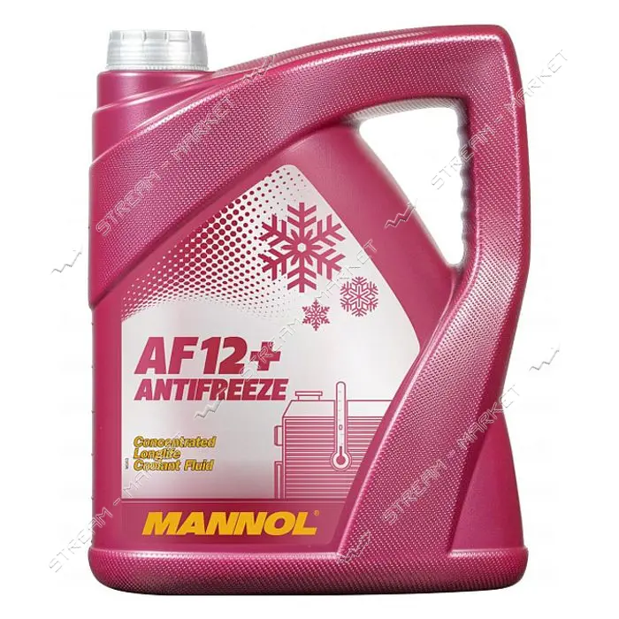 Концентрат антифриза Mannol MN Antifreeze AF 12 плюс Longlife 5л красный                            