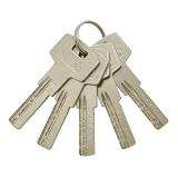 Секрет PARTNER AСК 60 30/30PB титан плюс алюминий лазерный поворот/ключ 5 ключей золото             