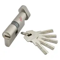 Секрет PARTNER AСК 70 30/40SN титан плюс алюминий лазерный поворот/ключ 5 ключей сатин              