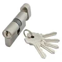 Секрет PARTNER ANК 60 30/30SN титан плюс алюминий английский ключ/поворот 5 ключей сатин            