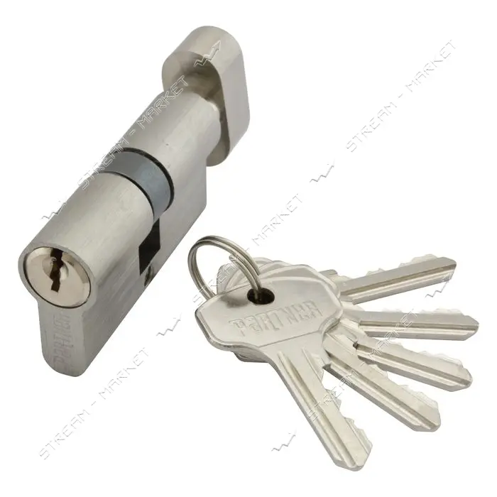 Секрет PARTNER ANК 60 30/30SN титан плюс алюминий английский ключ/поворот 5 ключей сатин