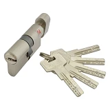 Секрет цинковый PARTNER PZCK 60 30/30SN лазерный ключ/поворот никель 5 ключей