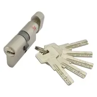 Секрет цинковый PARTNER PZCK 60 30/30SN лазерный ключ/поворот никель 5 ключей                       