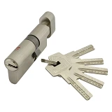 Секрет цинковый PARTNER PZCK 70 30Т/40SN лазерный поворот/ключ, никель 5 ключей                     