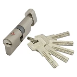 Секрет цинковый PARTNER PZCK 70 35/35SN лазерный ключ/поворот никель 5 ключей                       