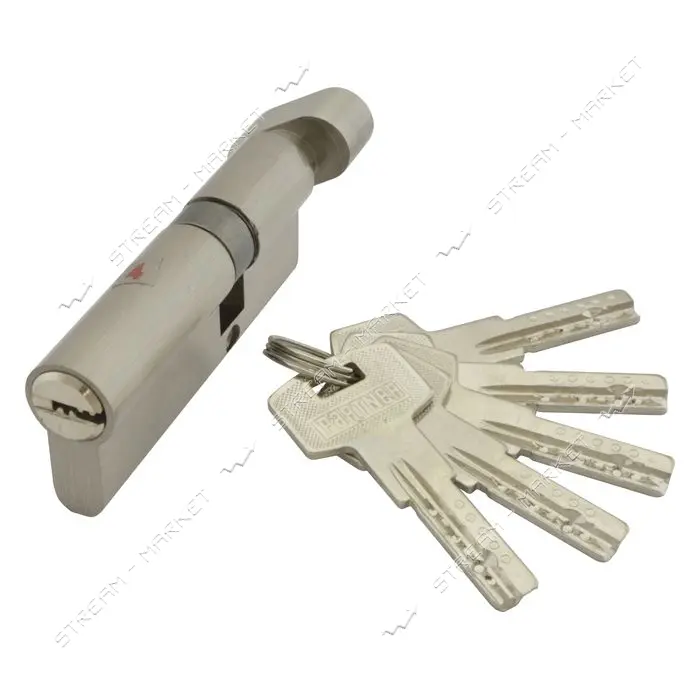Секрет цинковый PARTNER PZCK 80 30/50SN лазерный поворот/ключ никель 5 ключей