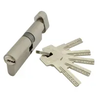 Секрет цинковый PARTNER PZCK 80 45/35SN лазерный ключ/поворот никель 5 ключей                       