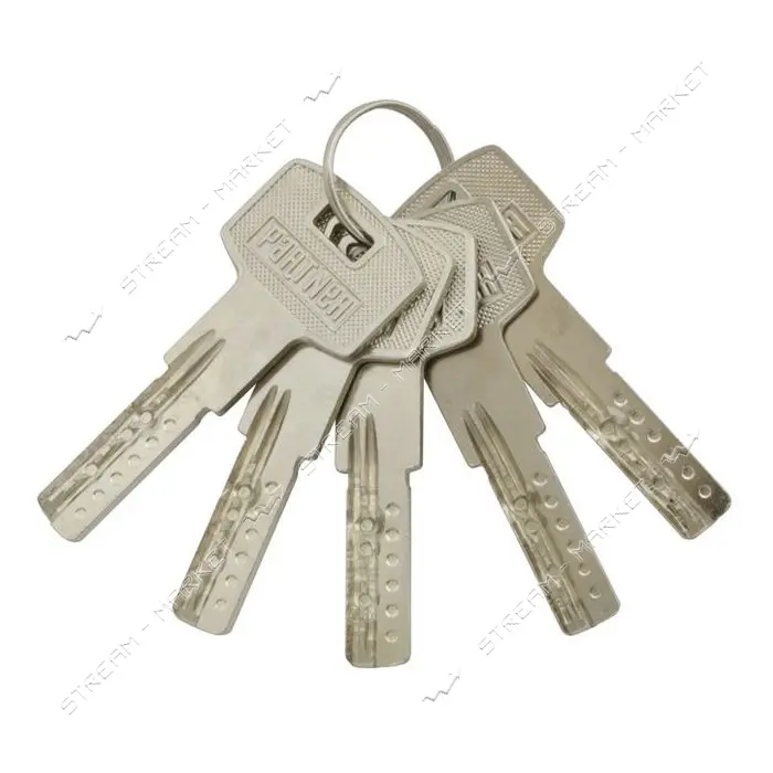 Секрет цинковый PARTNER PZCK 80 45/35SN лазерный ключ/поворот никель 5 ключей                       