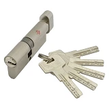 Секрет цинковый PARTNER PZCK 80 35/45SN лазерный ключ/поворот никель 5 ключей                       