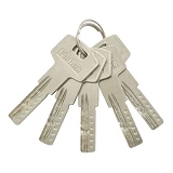 Секрет цинковый PARTNER PZCK 85 45Т/40SN лазерный поворот/ключ, никель 5 ключей                     