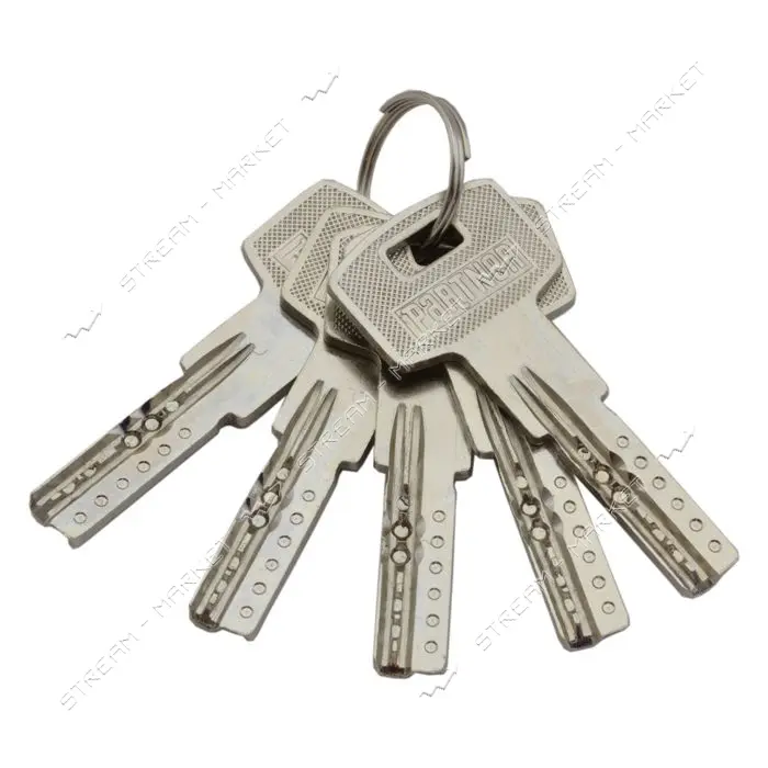 Секрет цинковый PARTNER PZCK 90 50Т/40SN лазерный поворот/ключ никель 5 ключей                      