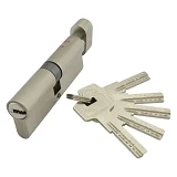 Секрет цинковый PARTNER PZCK 90 45/45SN лазерный поворот/ключ никель 5 ключей