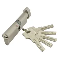 Секрет цинковый PARTNER PZCK 100 45Т/55SN лазерный поворот/ключ никель 5 ключей                     