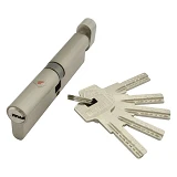Секрет цинковый PARTNER PZCK 110 55/55SN лазерный поворот/ключ никель 5 ключей