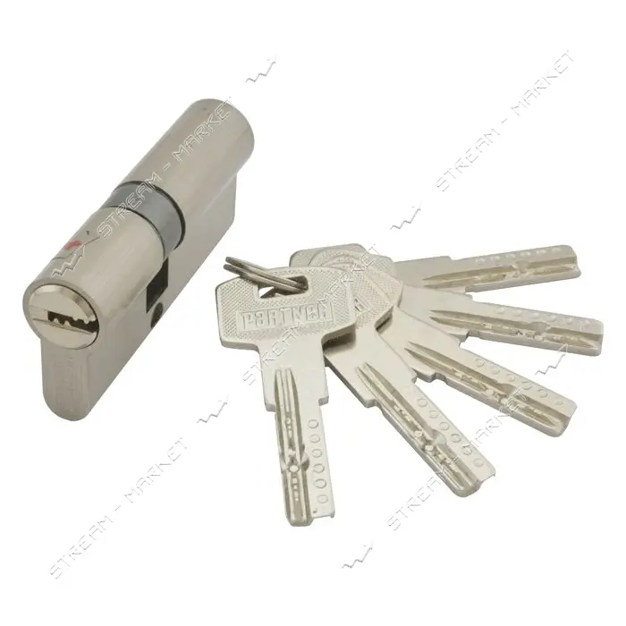 Секрет цинковый PARTNER PZC 70 30/40SN лазерный ключ/ключ никель 5 ключей                           
