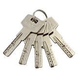 Секрет цинковый PARTNER PZC 70 35/35SN лазерный ключ/ключ никель 5 ключей                           