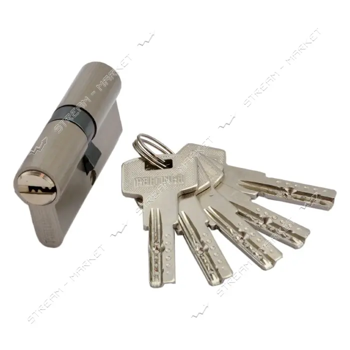 Секрет цинковый PARTNER PZC 70 35/35SN лазерный ключ/ключ никель 5 ключей                           