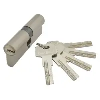 Секрет цинковый PARTNER PZC 80 40/40SN лазерный ключ/ключ никель 5 ключей                           