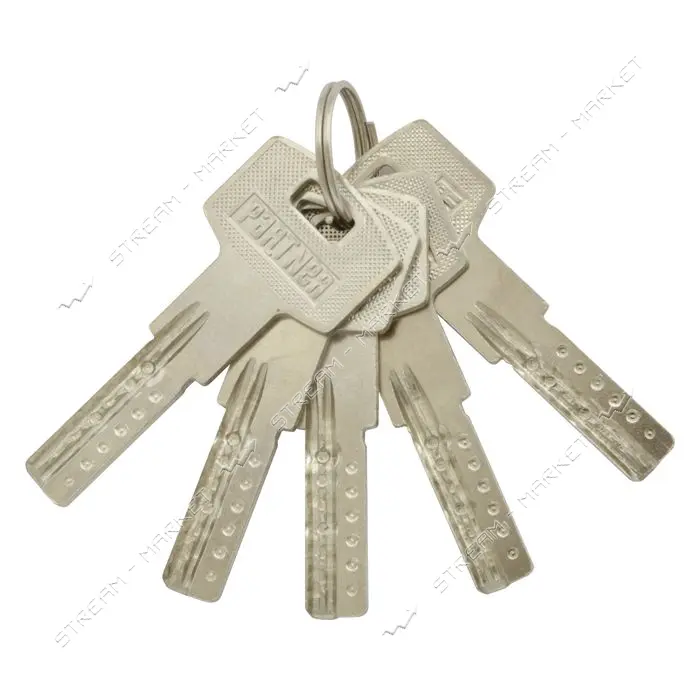 Секрет цинковый PARTNER PZC 80 40/40SN лазерный ключ/ключ никель 5 ключей