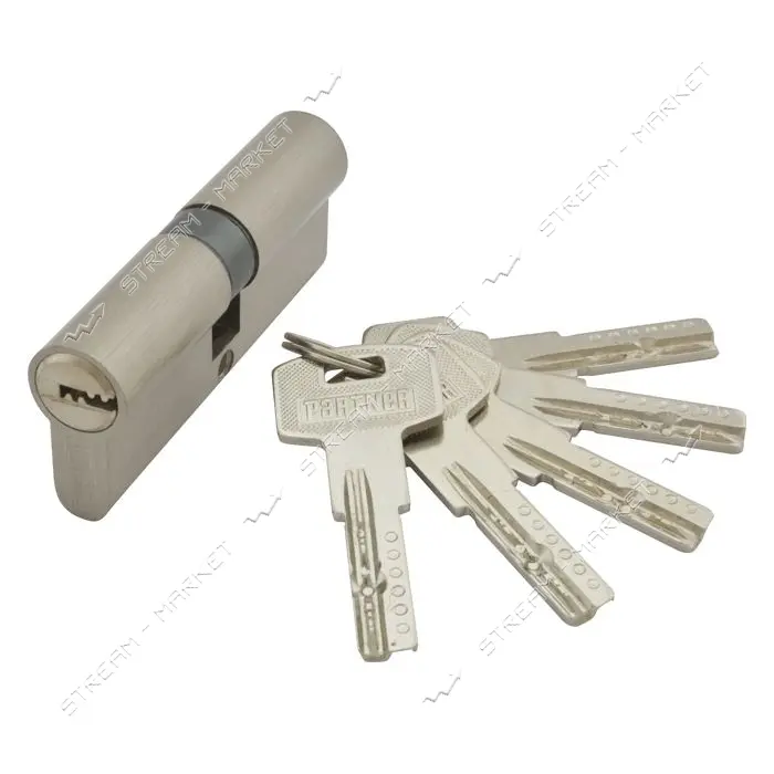 Секрет цинковый PARTNER PZC 80 40/40SN лазерный ключ/ключ никель 5 ключей
