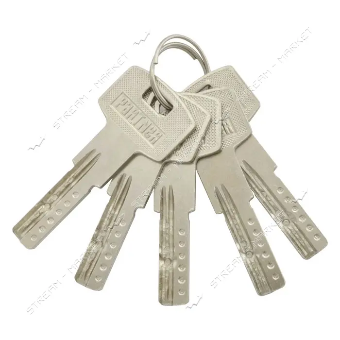 Секрет цинковый PARTNER PZC 90 35/55SN лазерный ключ/ключ никель 5 ключей                           