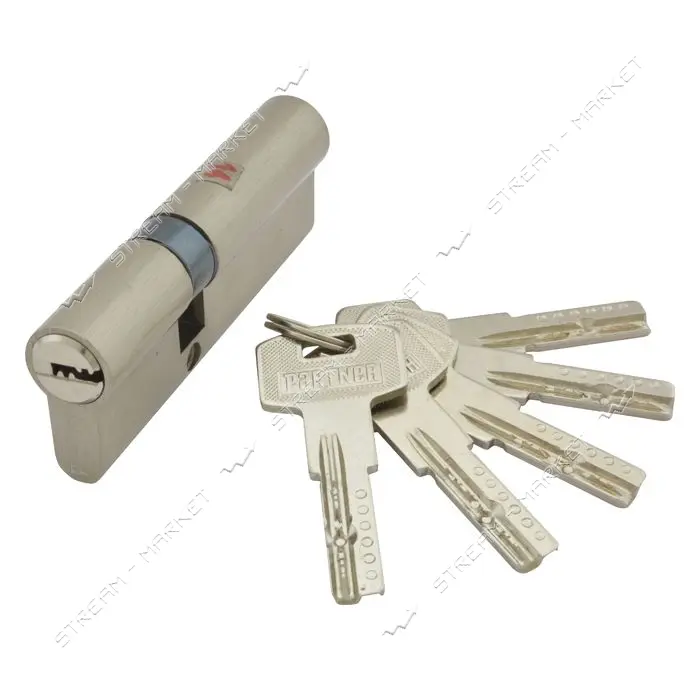 Секрет цинковый PARTNER PZC 90 35/55SN лазерный ключ/ключ никель 5 ключей                           