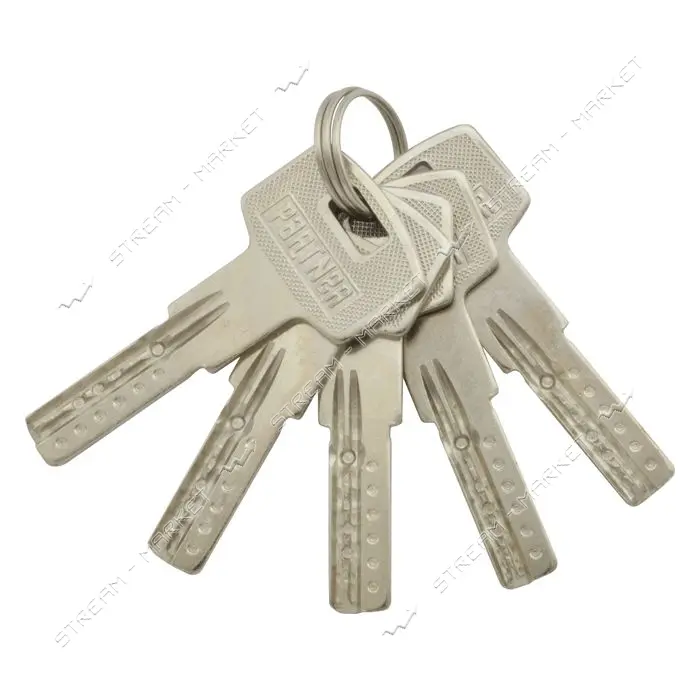 Секрет цинковый PARTNER PZC 95 45/50SN лазерный ключ/ключ никель 5 ключей                           