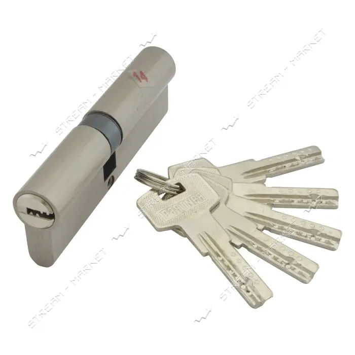 Секрет цинковый PARTNER PZC 100 45/55SN лазерный ключ/ключ никель 5 ключей