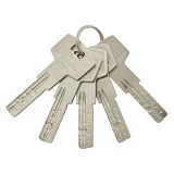 Секрет цинковый PARTNER PZC 100 50/50SN лазерный ключ/ключ никель 5 ключей                          