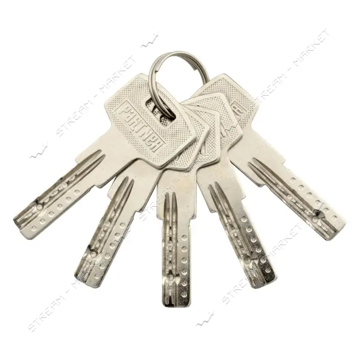 Секрет цинковый PARTNER PZC 85 32/53SN лазерный ключ/ключ никель 5 ключей                           